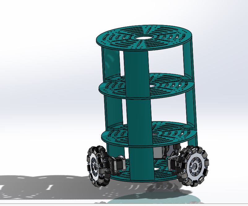 不同形状的机器人火车三角轮Omni